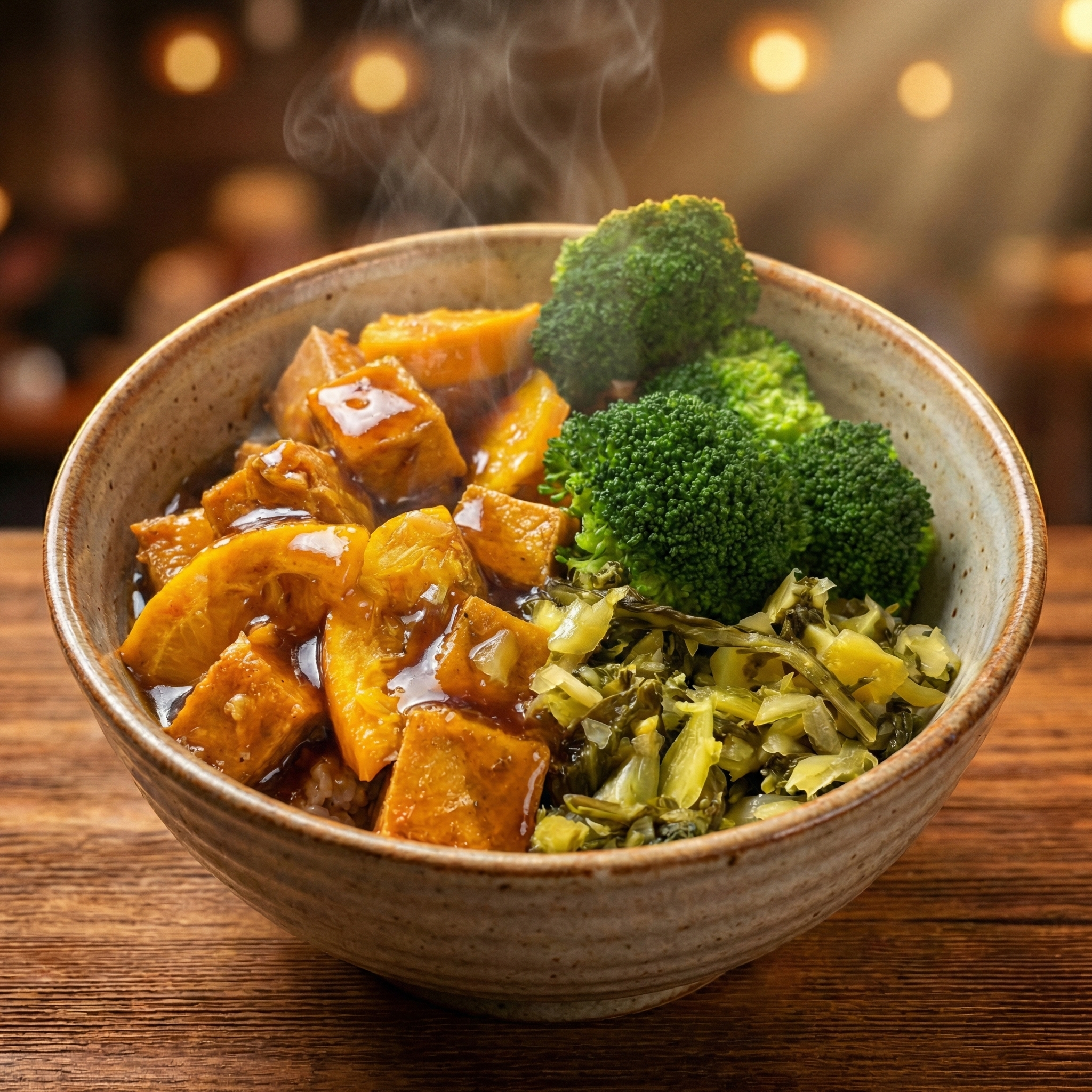 Get Ready for a Sweet and Savory Treat: Our New General Tso's Tofu Bowl Arrives Next Week!